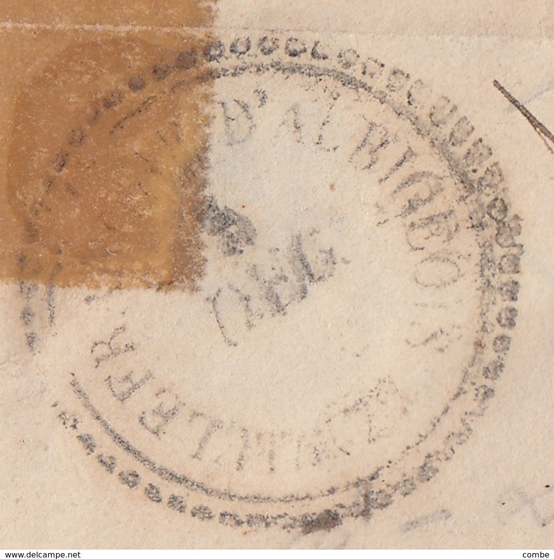 LETTRE. 1865. PERLÉ T22 TARN. VILLEFRANCHE D'ALBIGEOIS. GC 4237 - 1849-1876: Periodo Classico