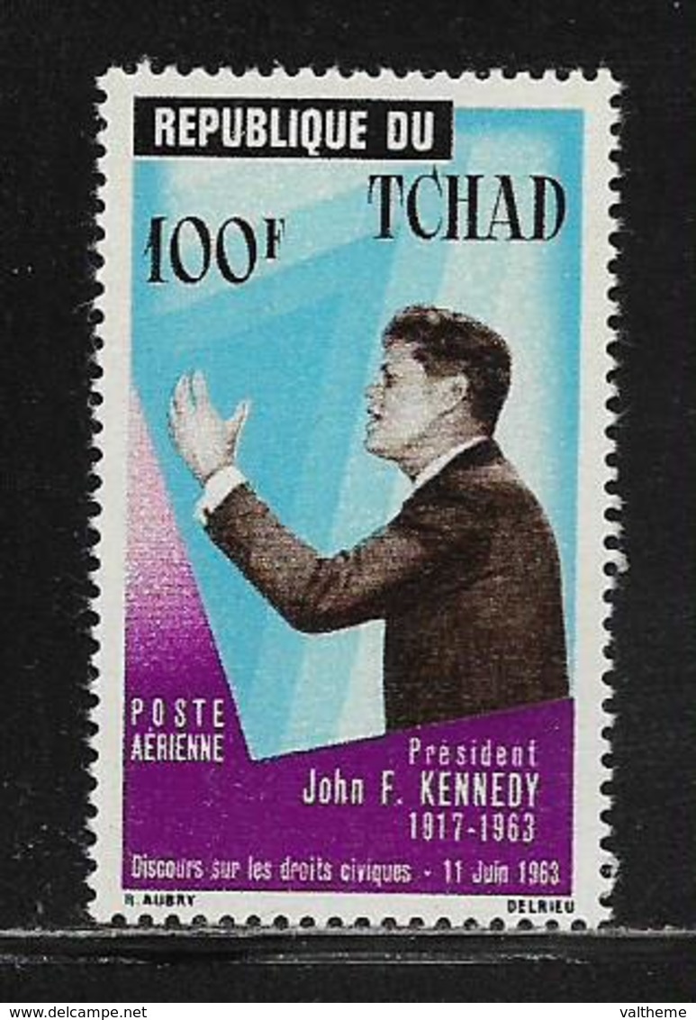 TCHAD  ( AFTC - 62 )   1964   N° YVERT ET TELLIER  POSTE AERIENNE  N° 23   N** - Tchad (1960-...)