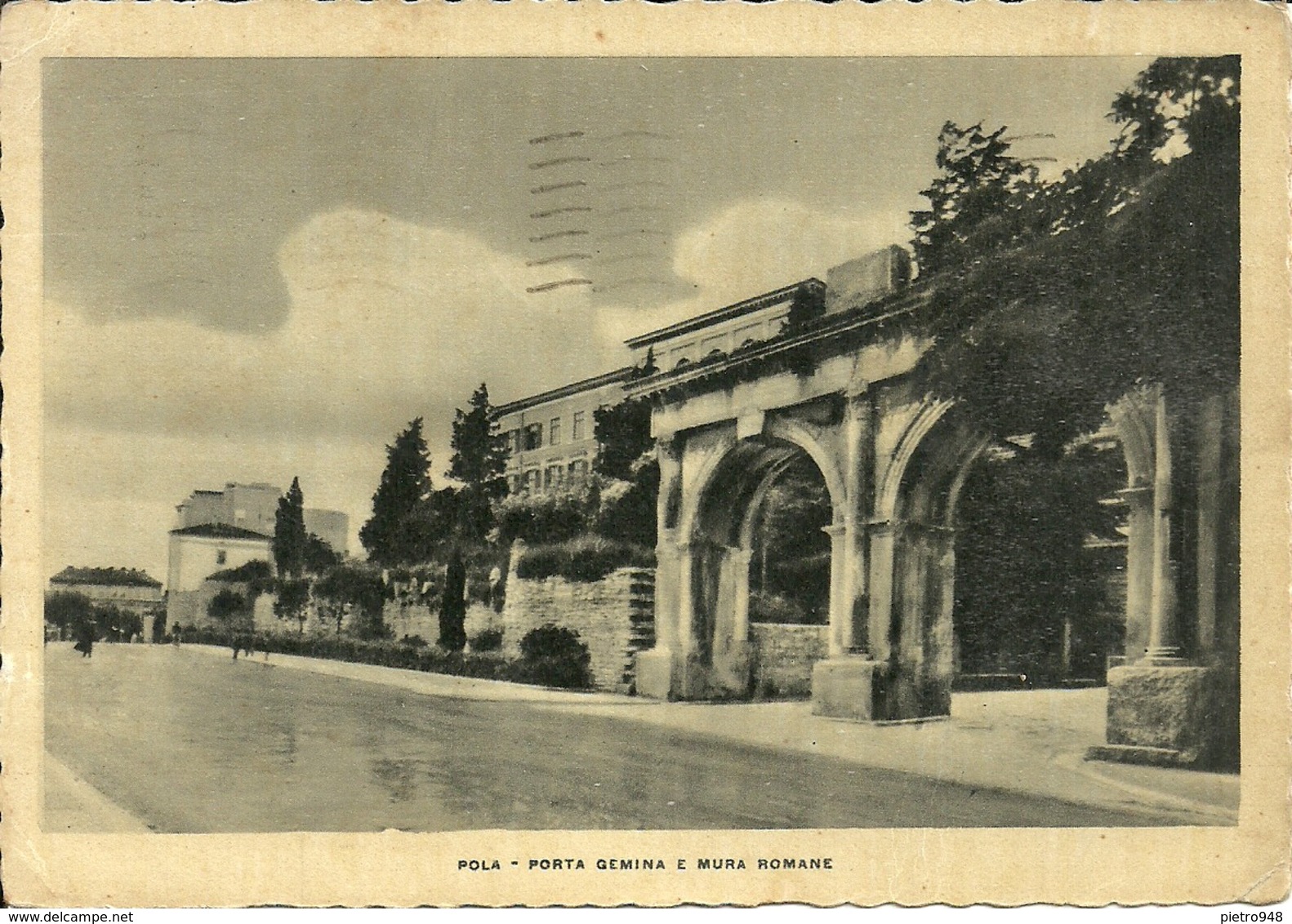 Pula, Pola (Croazia, Ex Jugoslavia) Porta Gemina E Mura Romane, Gemina Door And Roman Walls - Croatia