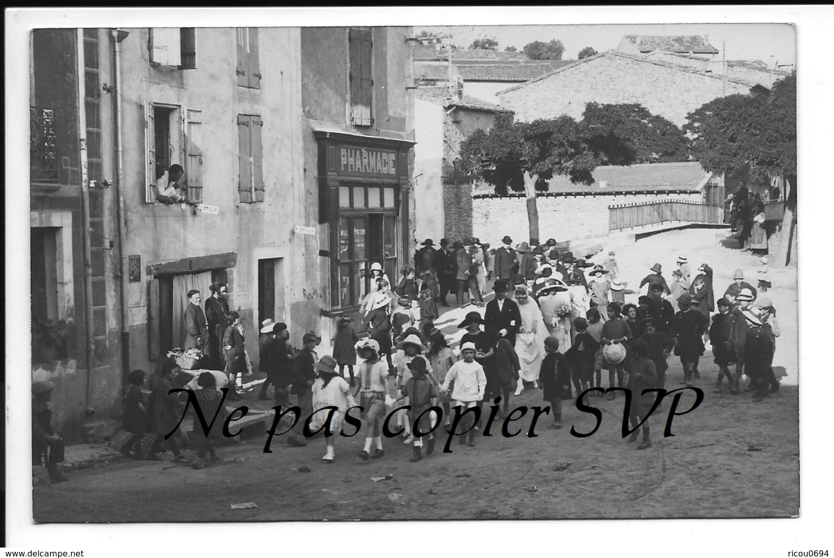 RARISSIME Carte Photo - LAURENS 34 - Près Bédarieux, Autignac, Magalas ... - Autres & Non Classés