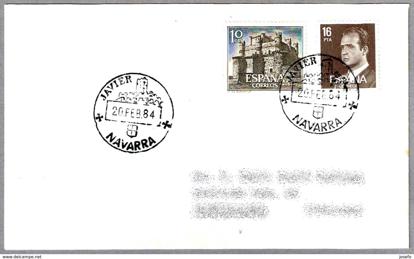 Fechador De JAVIER (NAVARRA) - Castillo - Castle. 1984 - Castillos