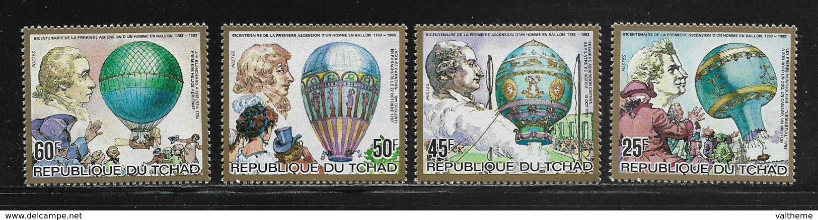 TCHAD  ( AFTC - 81 )   1983   N° YVERT ET TELLIER   N° 408/411   N** - Tschad (1960-...)