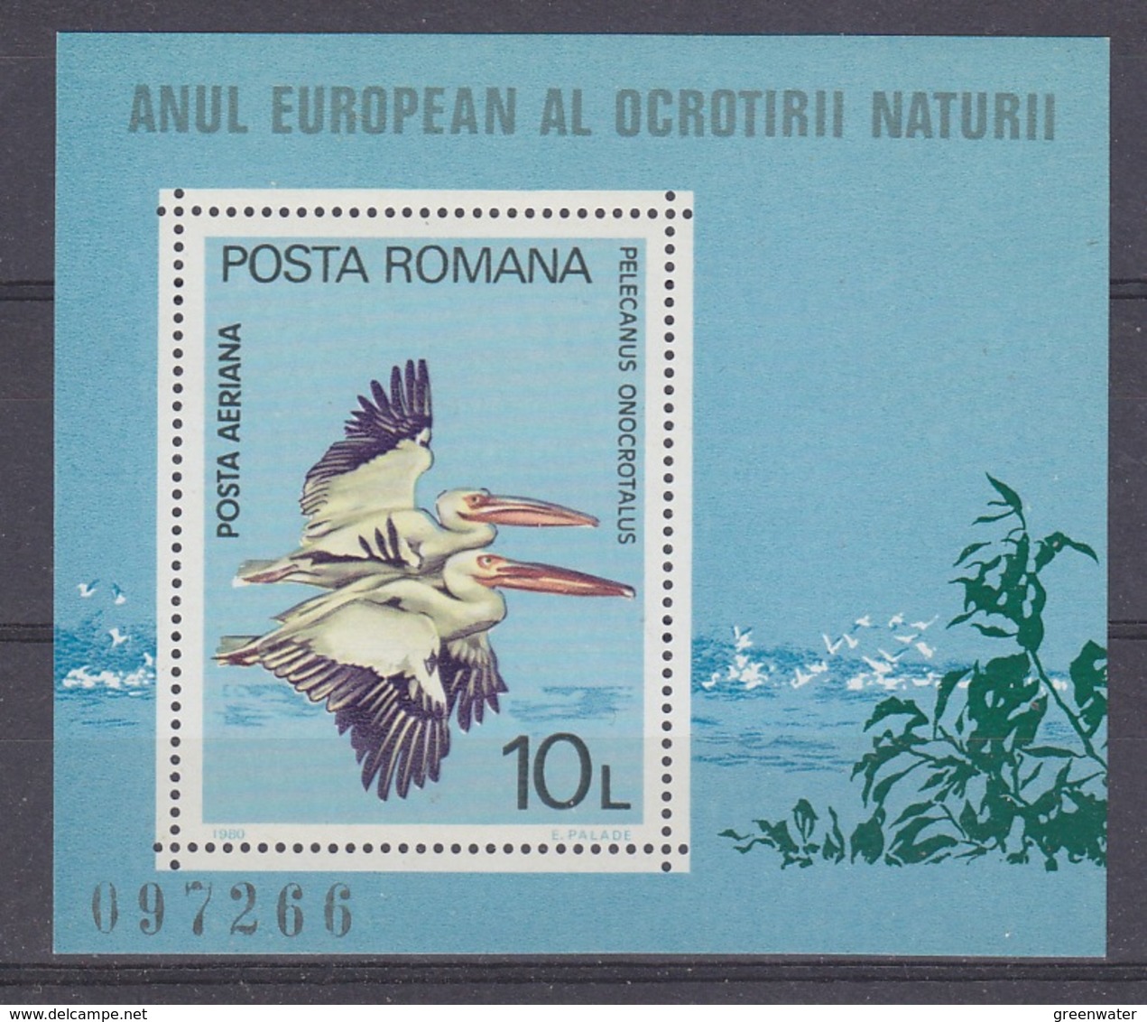 Romania 1980 European Nature  M/s ** Mnh (42494B) ROCK BOTTOM PRICE - Blokken & Velletjes