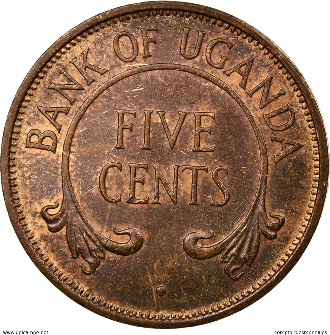 Monnaie, Uganda, 5 Cents, 1966, TB+, Bronze, KM:1 - Uganda