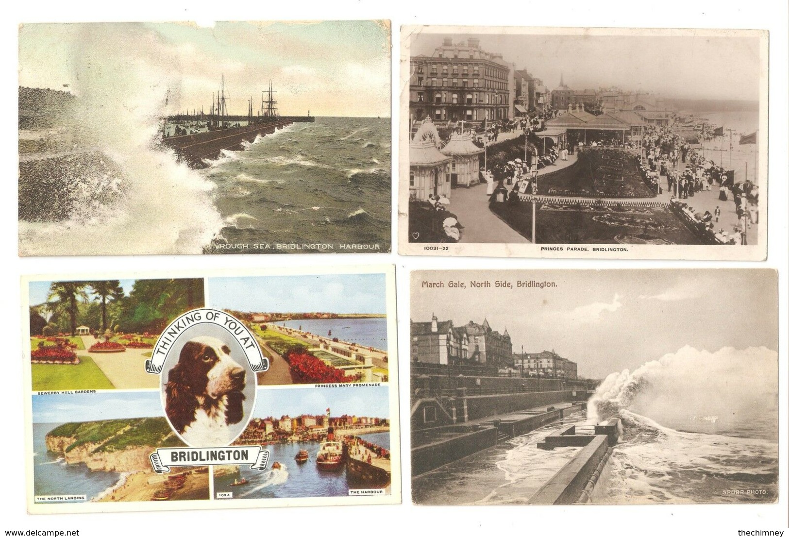 FOUR BRIDLINGTON YORKSHIRE POSTCARDS - Andere & Zonder Classificatie