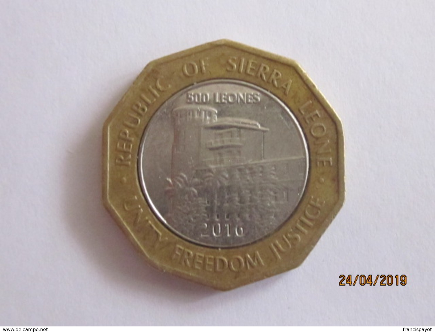 Sierra Leone: 500 Leones 2016 - Sierra Leone