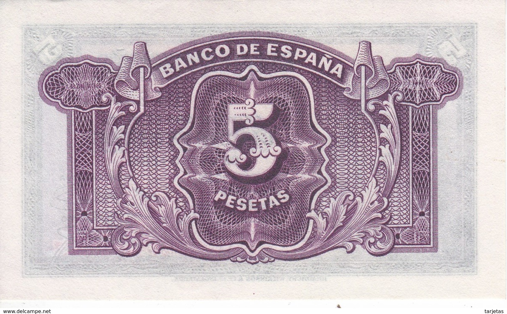 BILLETE DE ESPAÑA DE 5 PTAS DEL AÑO 1935 SERIE D EN CALIDAD EBC (XF)   (BANKNOTE) - 5 Pesetas