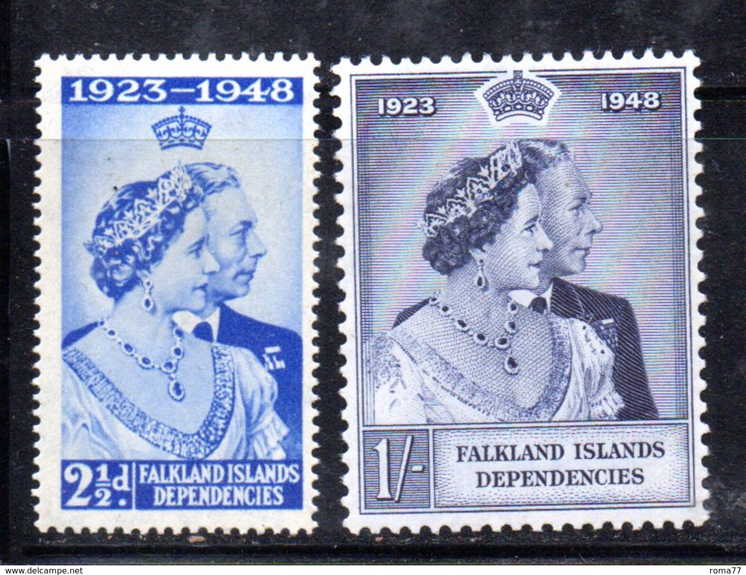 468 - FALKLAND Dependencies 1948 , Yvert N. 44/45  Nuovo  *   (2380A) . - Falkland Islands