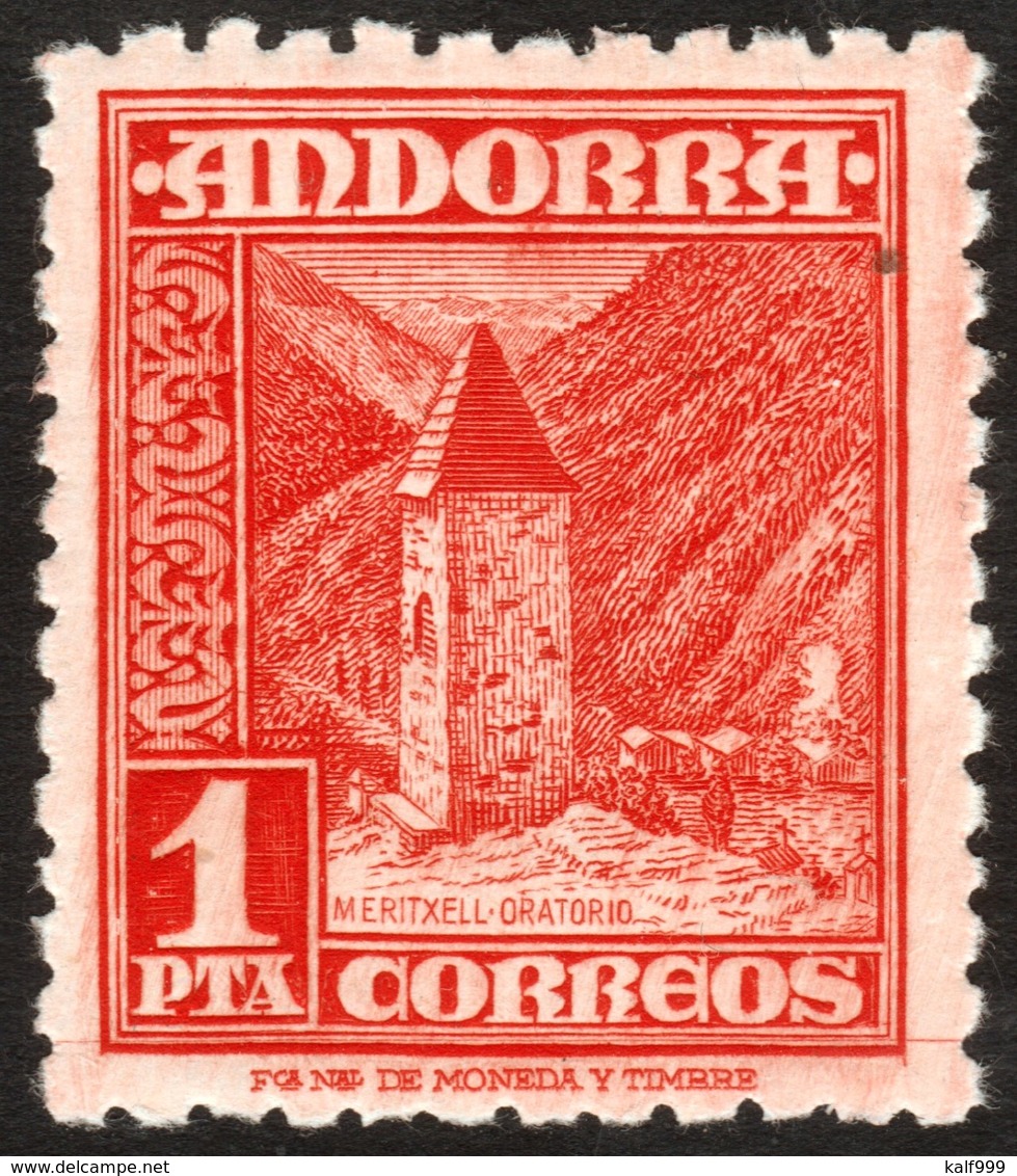 ~~~ Spanish Andorra Andorre 1948 - Oratorio -  Mi. 49 MNH ** ~~~ - Nuevos