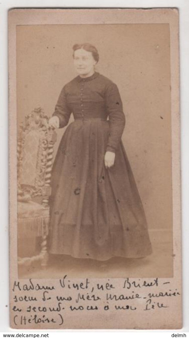 CDV Photo Originale XIXéme Famille VIOLLE Mme VINET Née BRIENT Par Hildebrand Vannes Cdv2722 - Anciennes (Av. 1900)