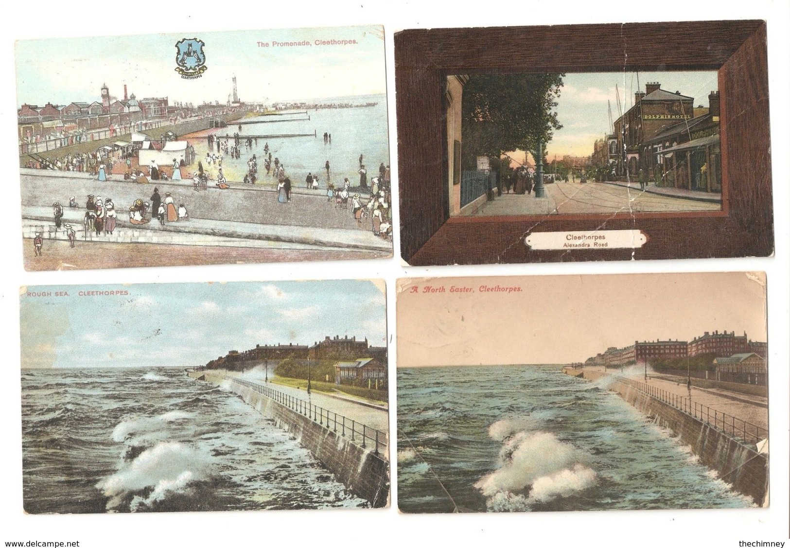 FOUR CLEETHORPES LINCOLNSHIRE POSTCARDS - Autres & Non Classés