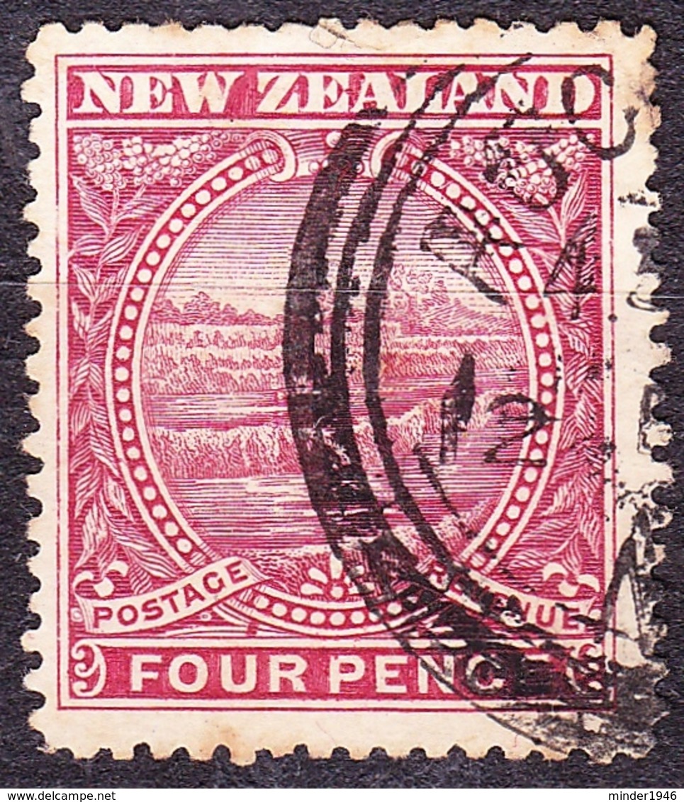 NEW ZEALAND 1898 QV 4d Bright-Rose SG252 Used - Used Stamps