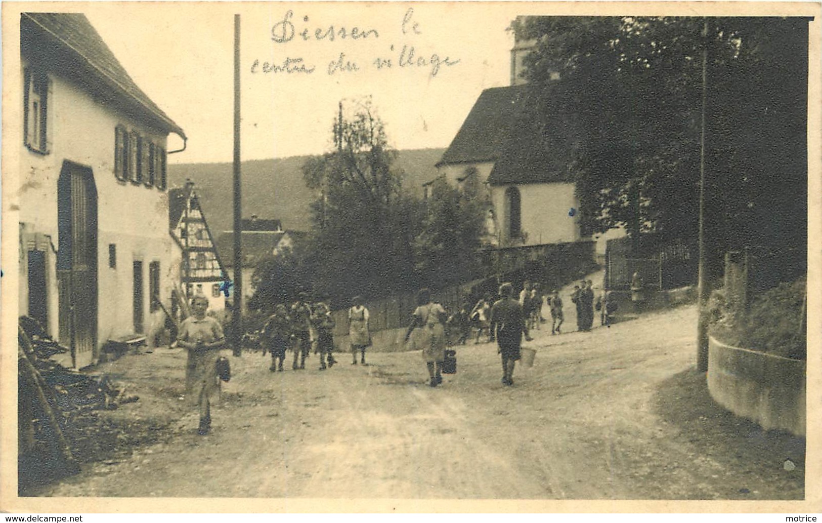 DIESSEN - Carte Photo En 1947, Le Centre Du Village.. - Diessen