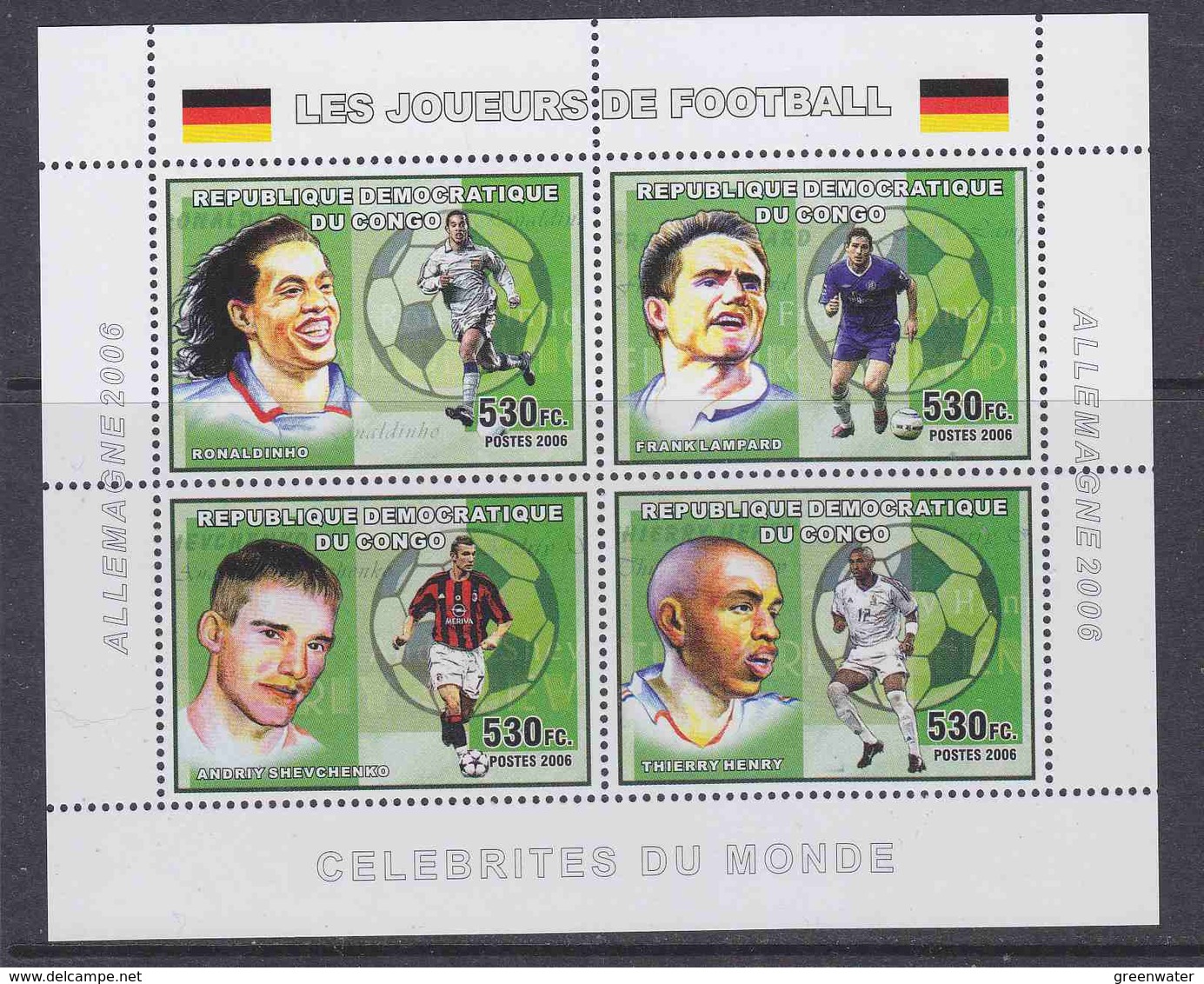 Congo 2006 Football M/s PERFORATED  ** Mnh (42503) - Ongebruikt