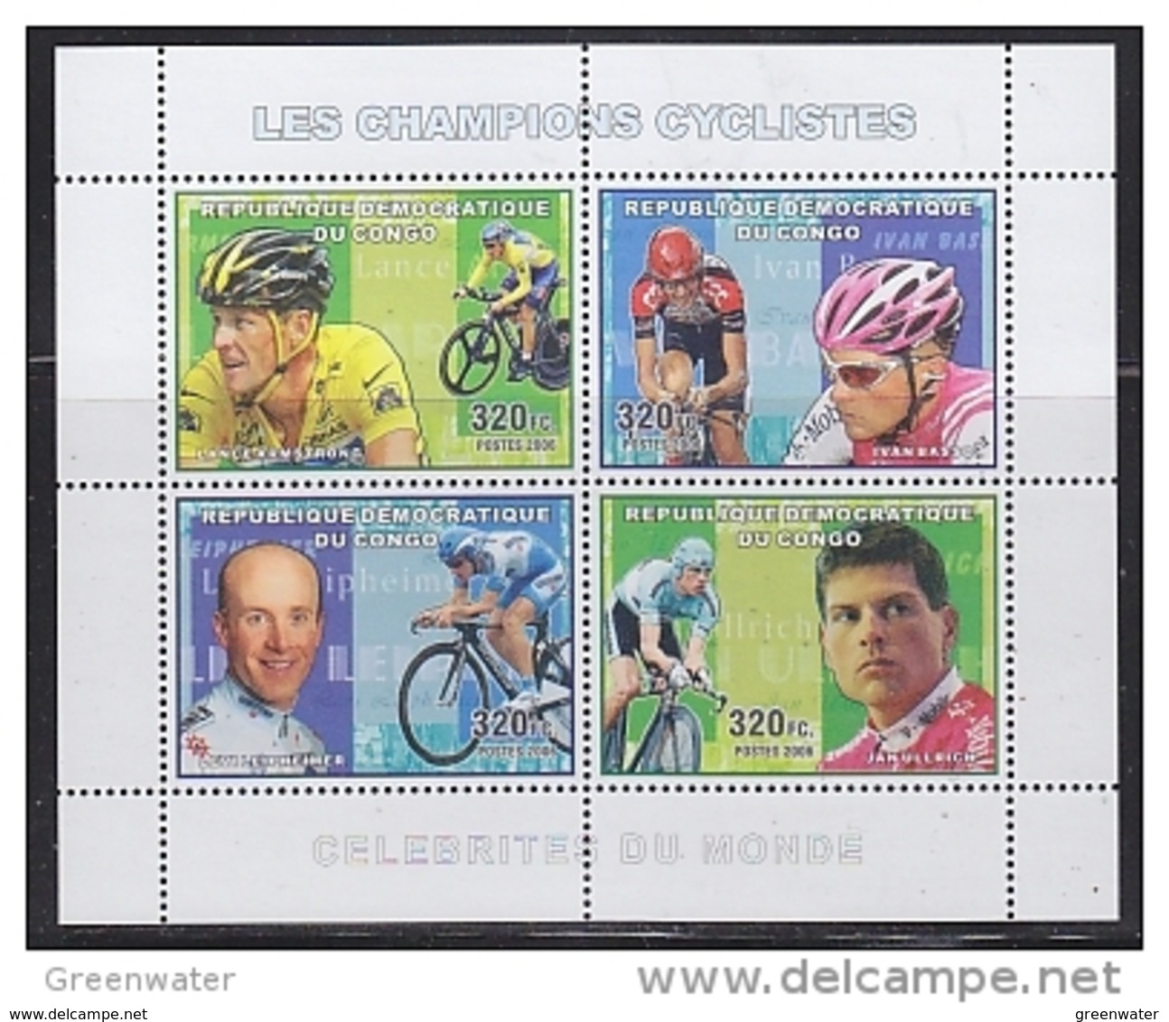 Congo 2006 Cycling Champions M/s ** Mnh (42503A) - Ongebruikt