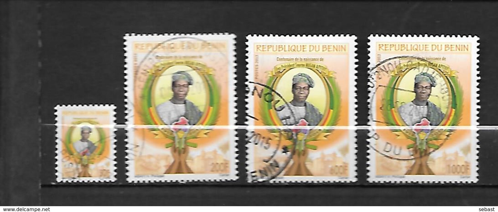 TIMBRE OBLITERE DU BENIN DE 2013 N° MICHEL 1665/68 - Bénin – Dahomey (1960-...)