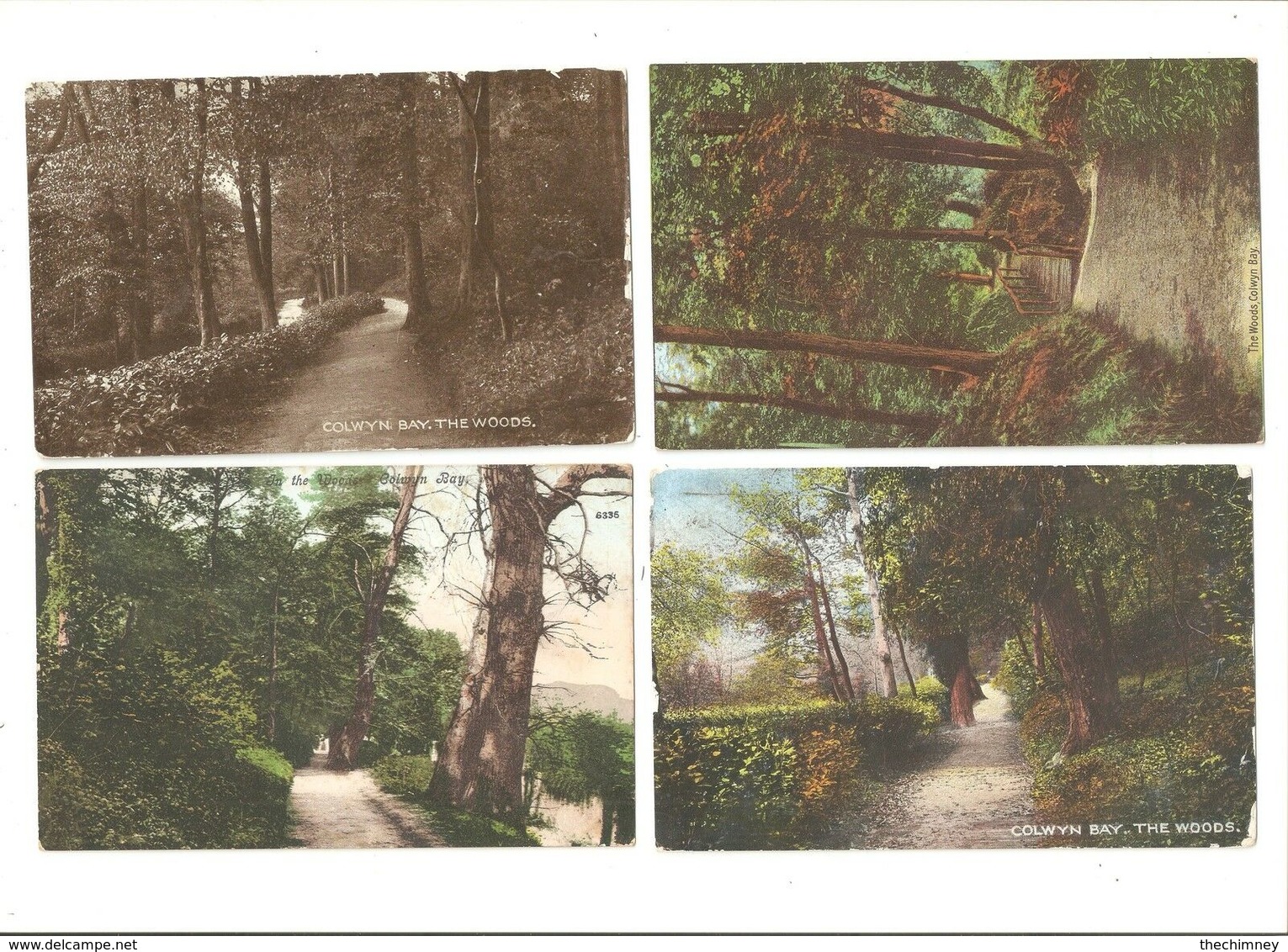 FOUR COLWYN BAY DENBIGHSHIRE POSTCARDS - Denbighshire