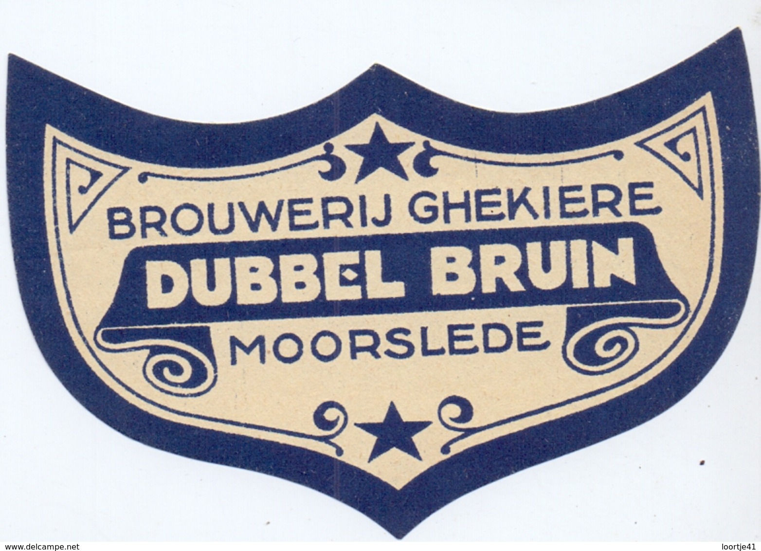 Etiket Etiquette - Bier Bière - Dubbel Bruin - Brouwerij Ghekiere - Moorslede - Bière