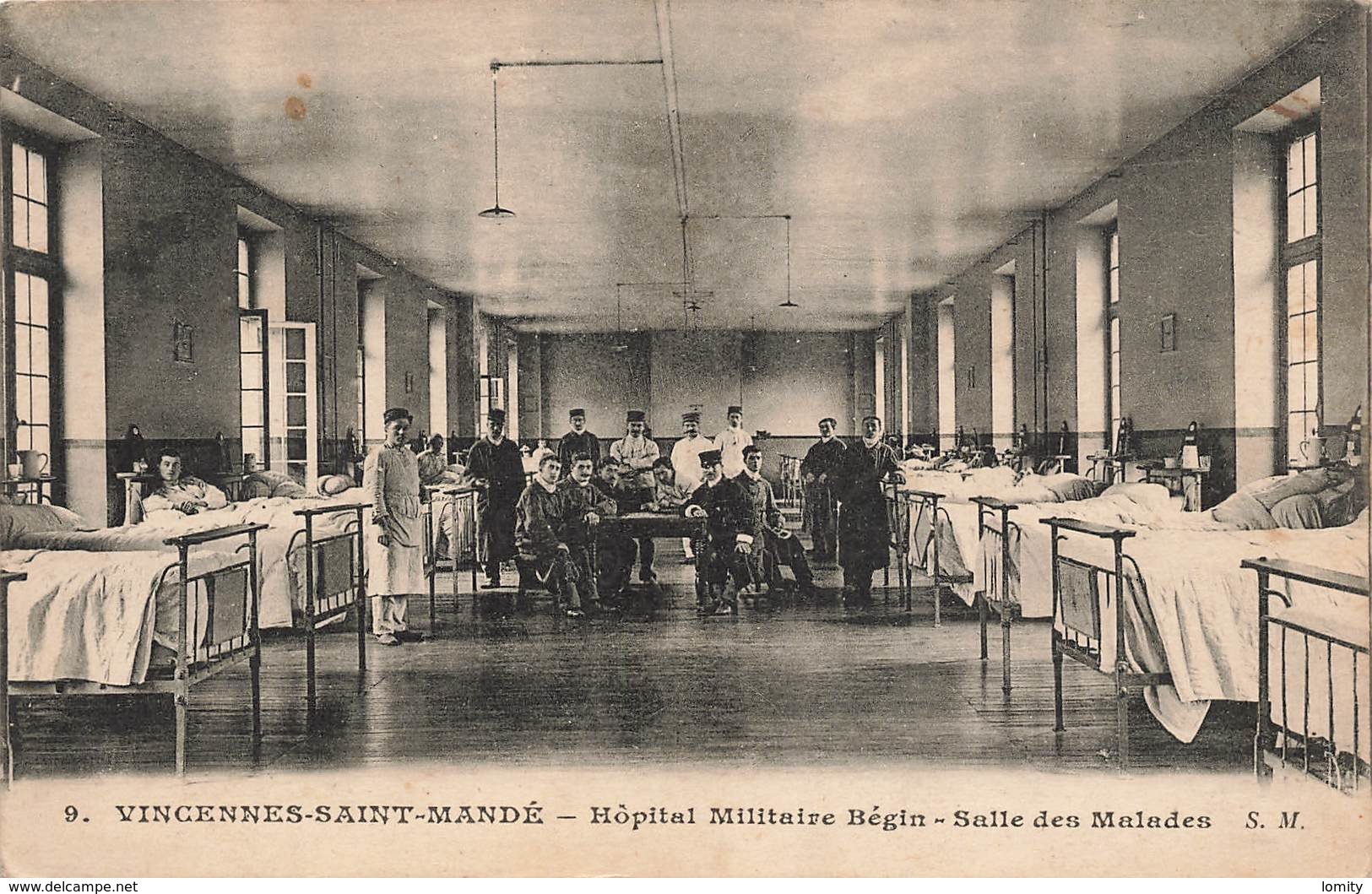 94 Saint Mandé Vincennes Hopital Militaire Begin Salle Des Malades Carte Ecrite En 1916 - Saint Mande