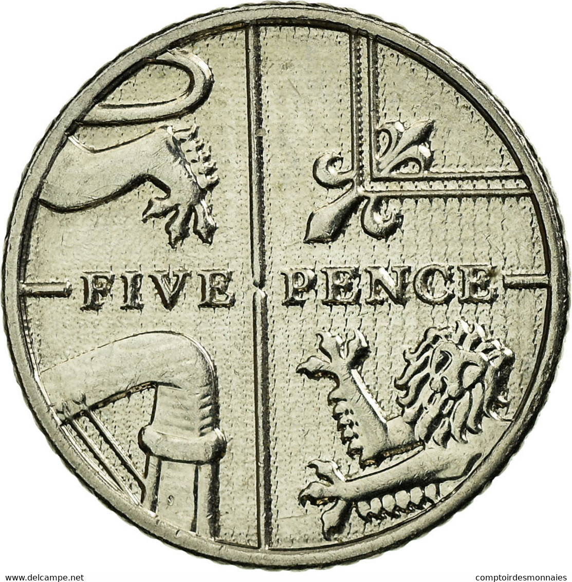 Monnaie, Grande-Bretagne, 5 Pence, 2015, TTB, Copper-nickel - 5 Pence & 5 New Pence