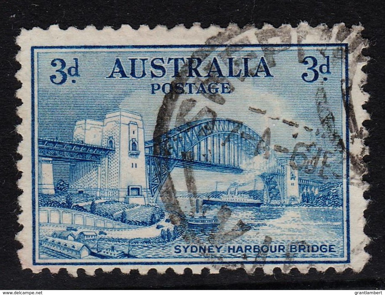 Australia 1932 Sydney Harbour Bridge 3d Postally Used - See Notes - - Used Stamps