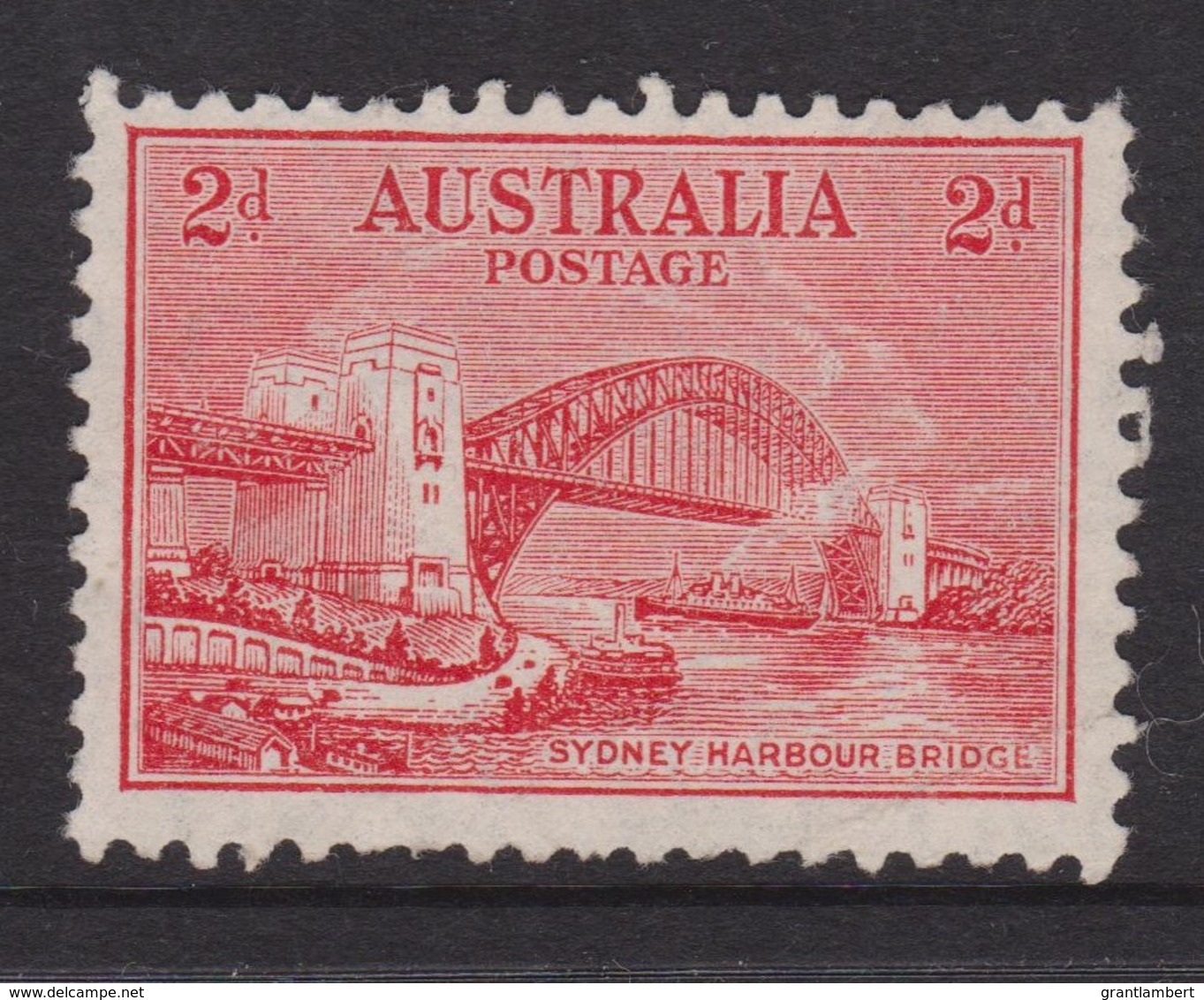 Australia 1932 Sydney Harbour Bridge 2d Litho. Mint No Gum - See Notes - Used Stamps