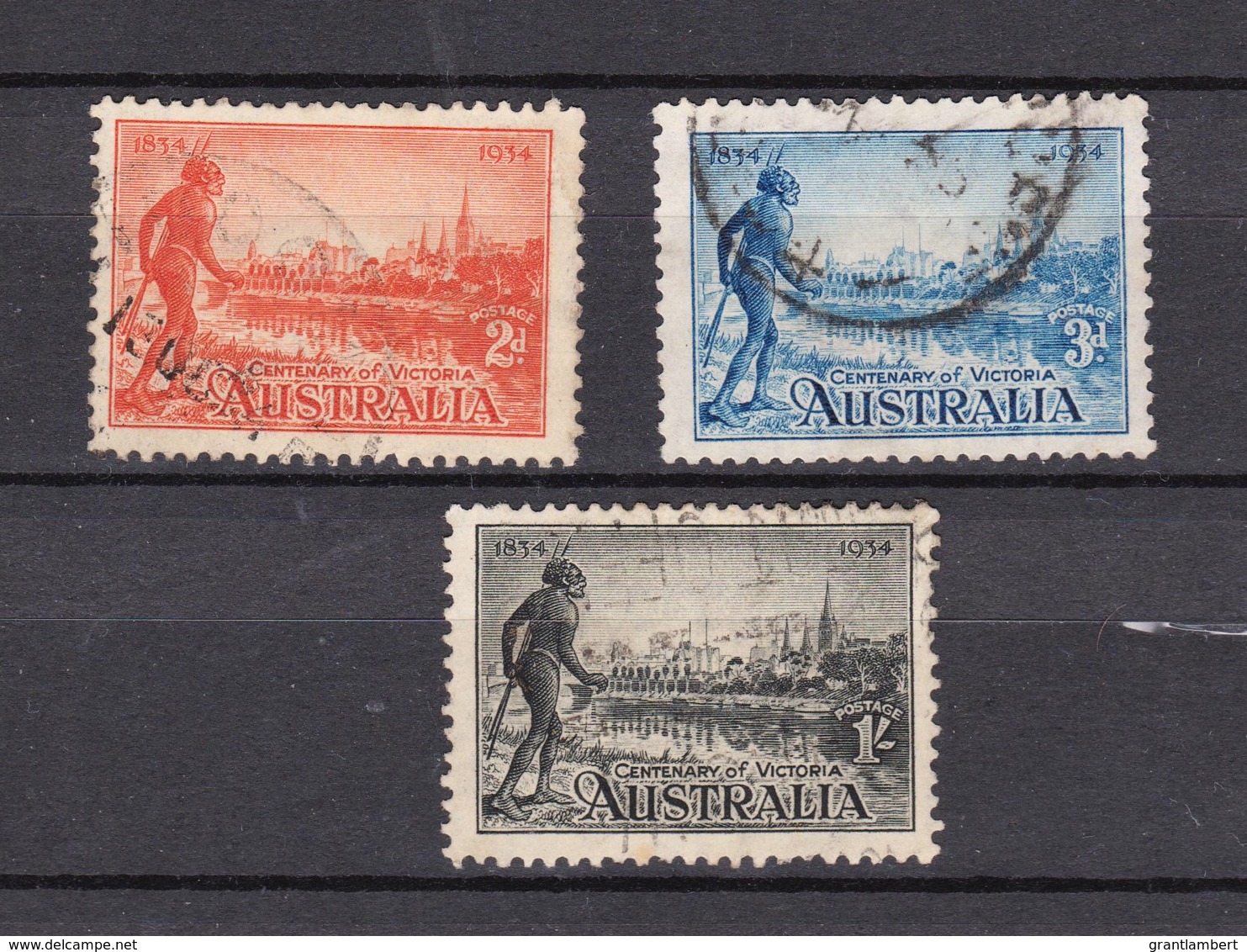 Australia 1934 Centenary Of Victoria Both Perf 11.5 Set Used - See Notes - Used Stamps