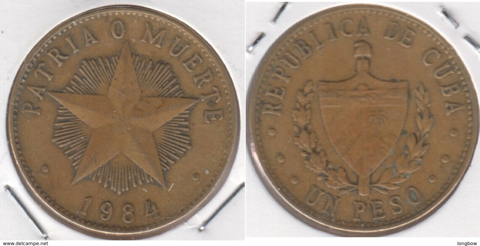 Cuba 1 Peso 1984 KM#105 - Used - Kuba
