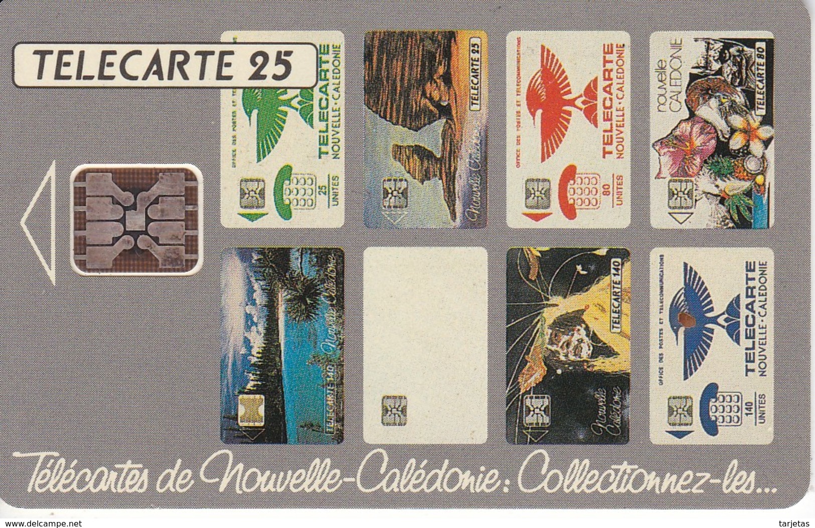 TARJETA DE NUEVA CALEDONIA DE 25 UNITES DE TELECARTES  TIRADA 75000 DEL 11/93 - Nueva Caledonia