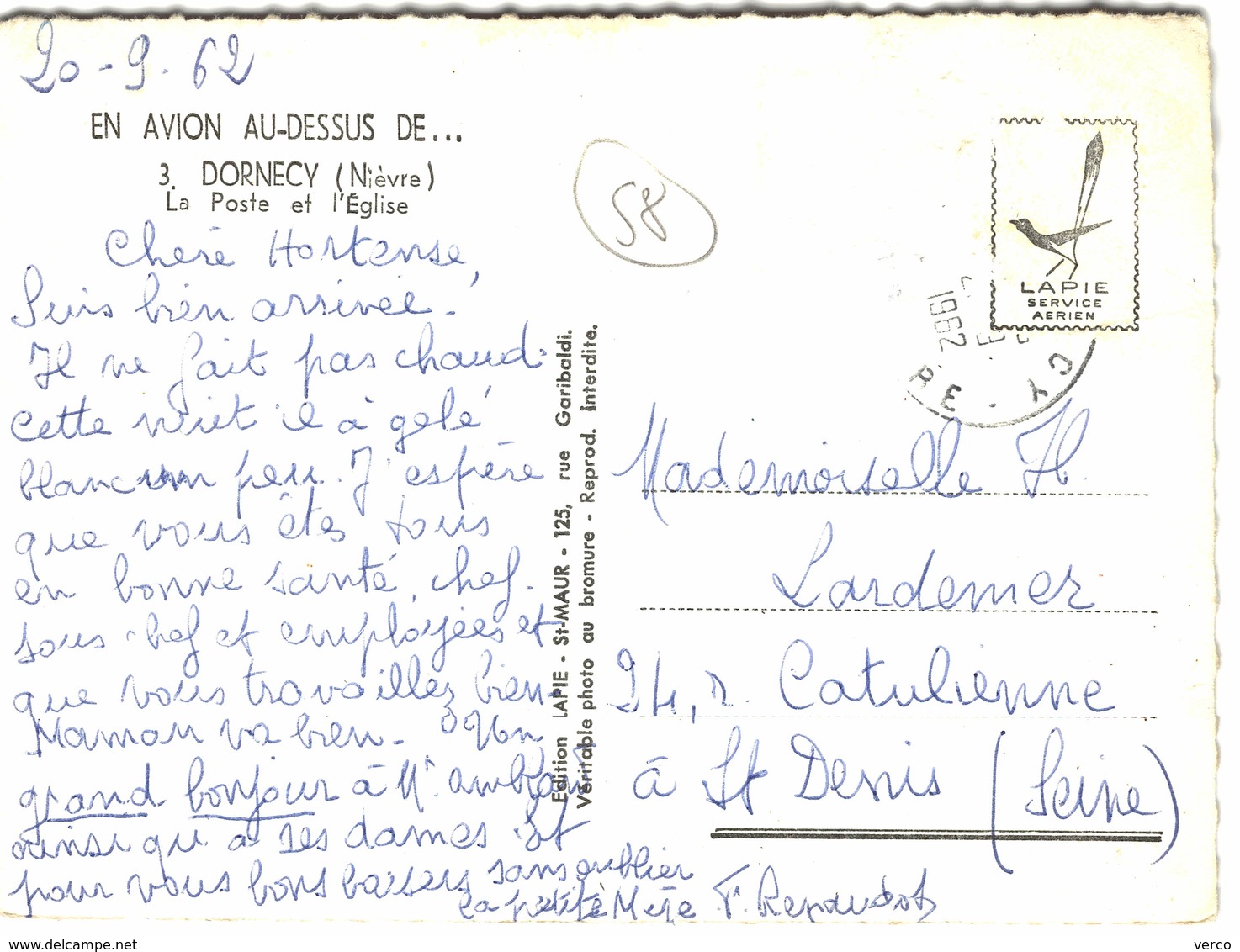 Carte Postale Ancienne De DORNECY - - Autres & Non Classés