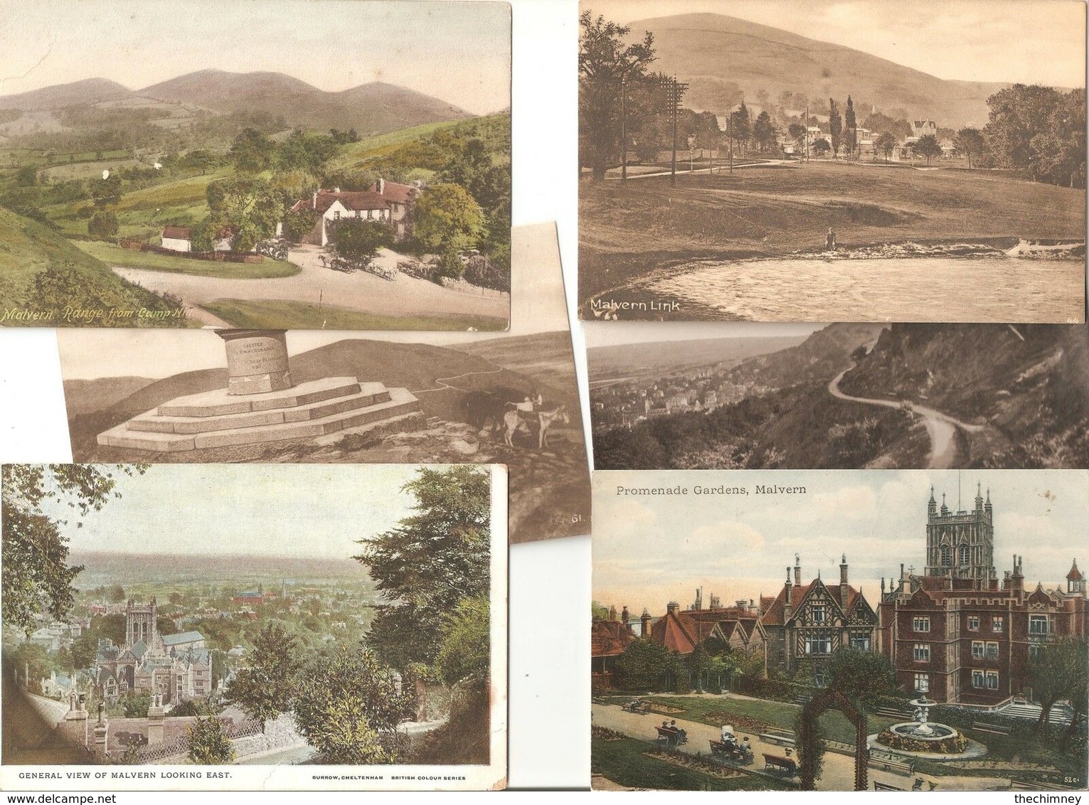 SIX MALVERN WORCESTERSHIRE POSTCARDS - Autres & Non Classés