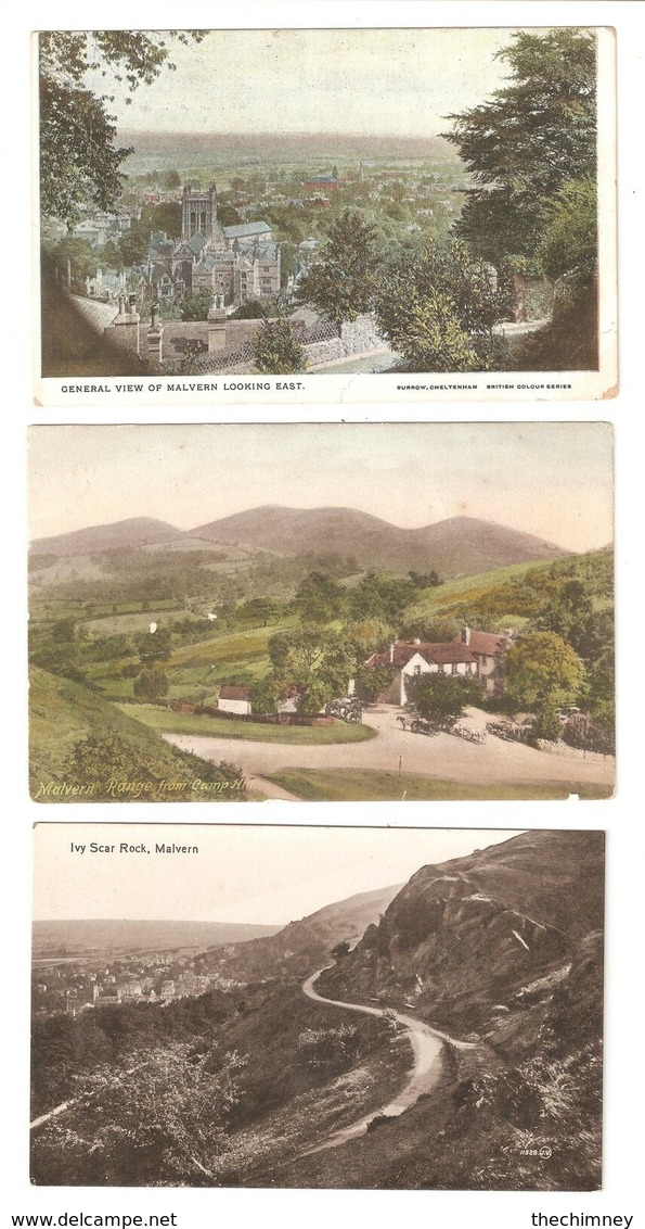 SIX MALVERN WORCESTERSHIRE POSTCARDS - Andere & Zonder Classificatie