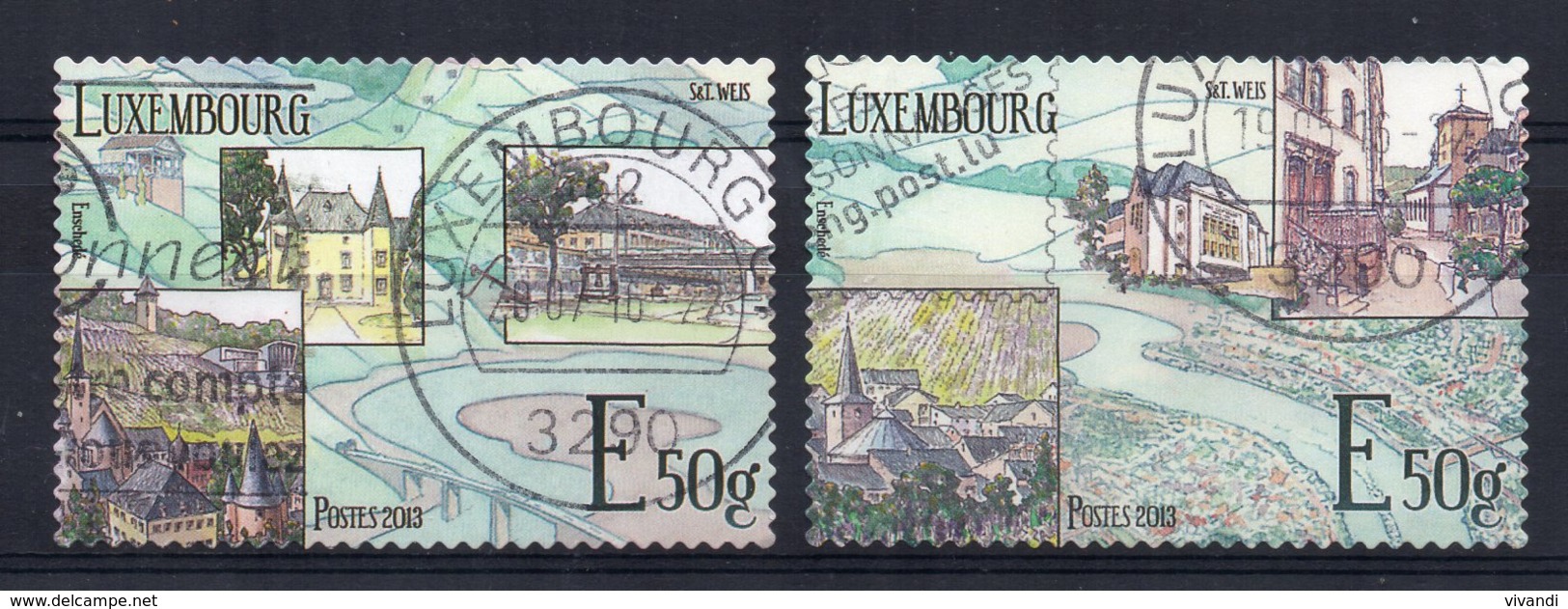 Luxembourg - 2013 - Tourism/Moselle Valley - Used - Used Stamps