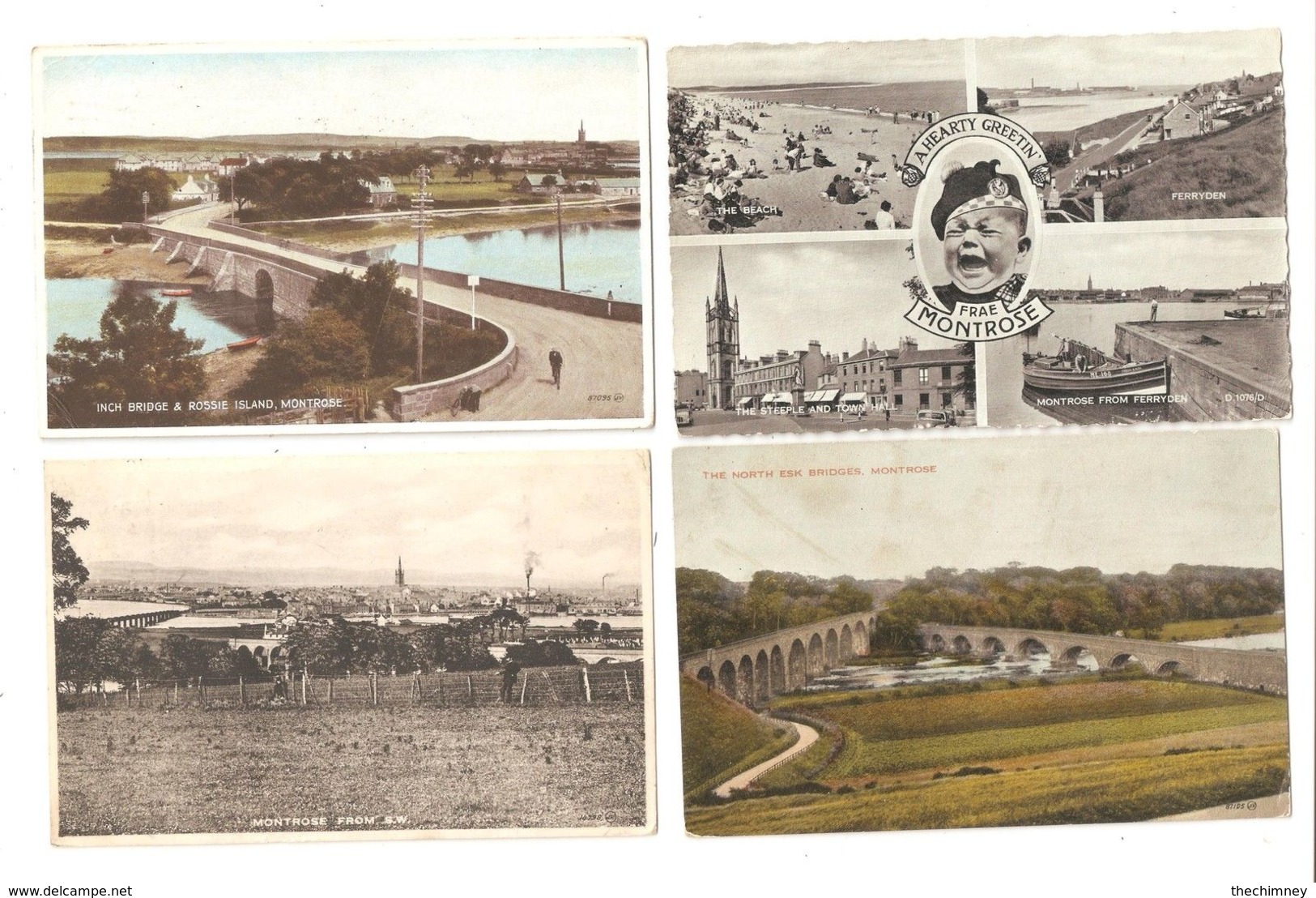 FOUR MONTROSE ANGUS SCOTLAND POSTCARDS - Angus