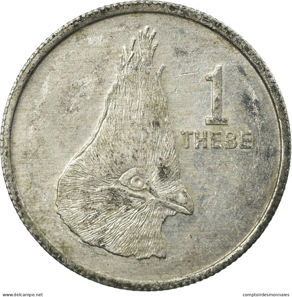 Monnaie, Botswana, Thebe, 1976, British Royal Mint, TB+, Aluminium, KM:3 - Botswana