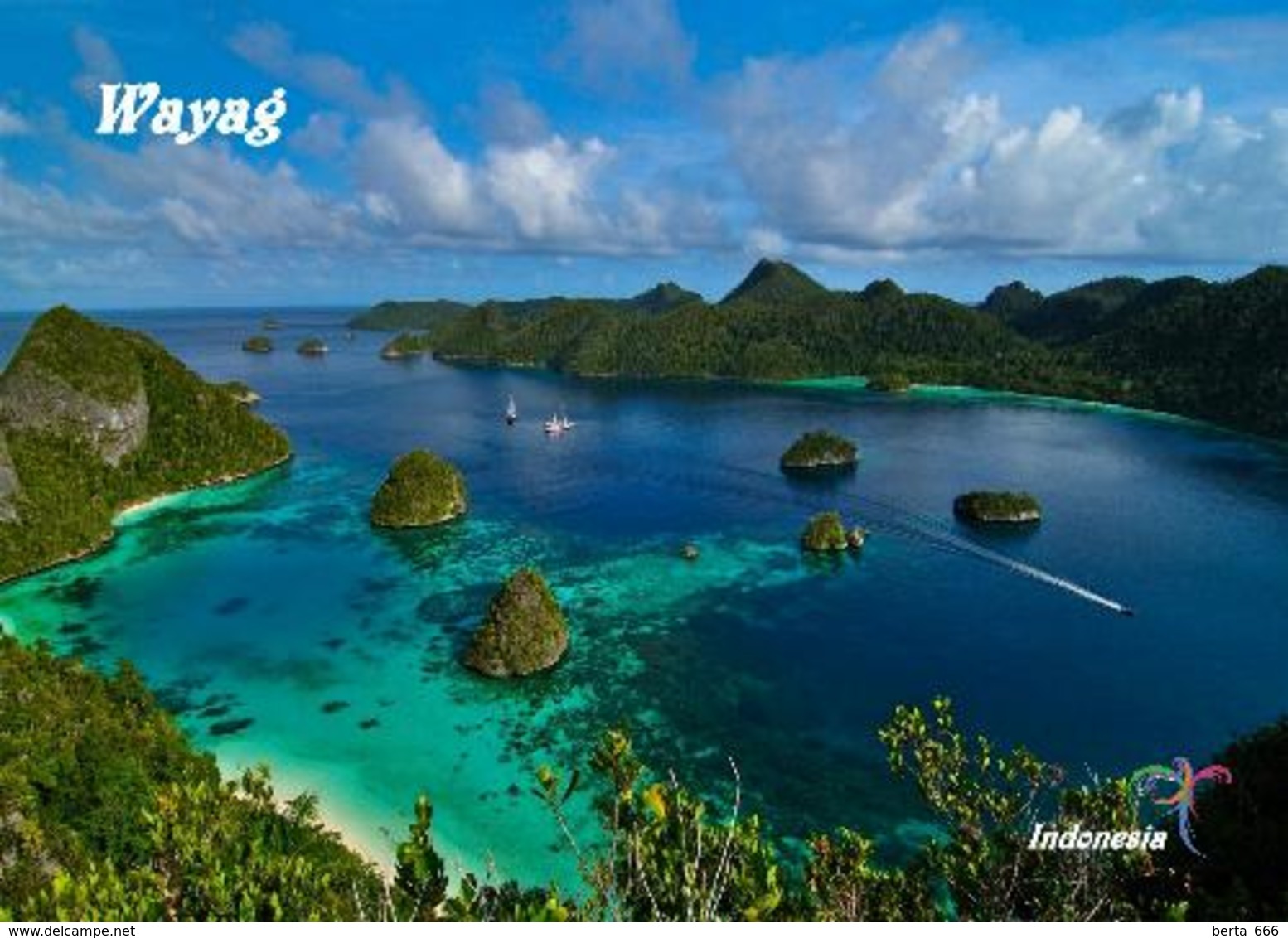 Indonesia Raja Ampat Wayag Island Aerial View New Postcard Indonesien AK - Indonesia