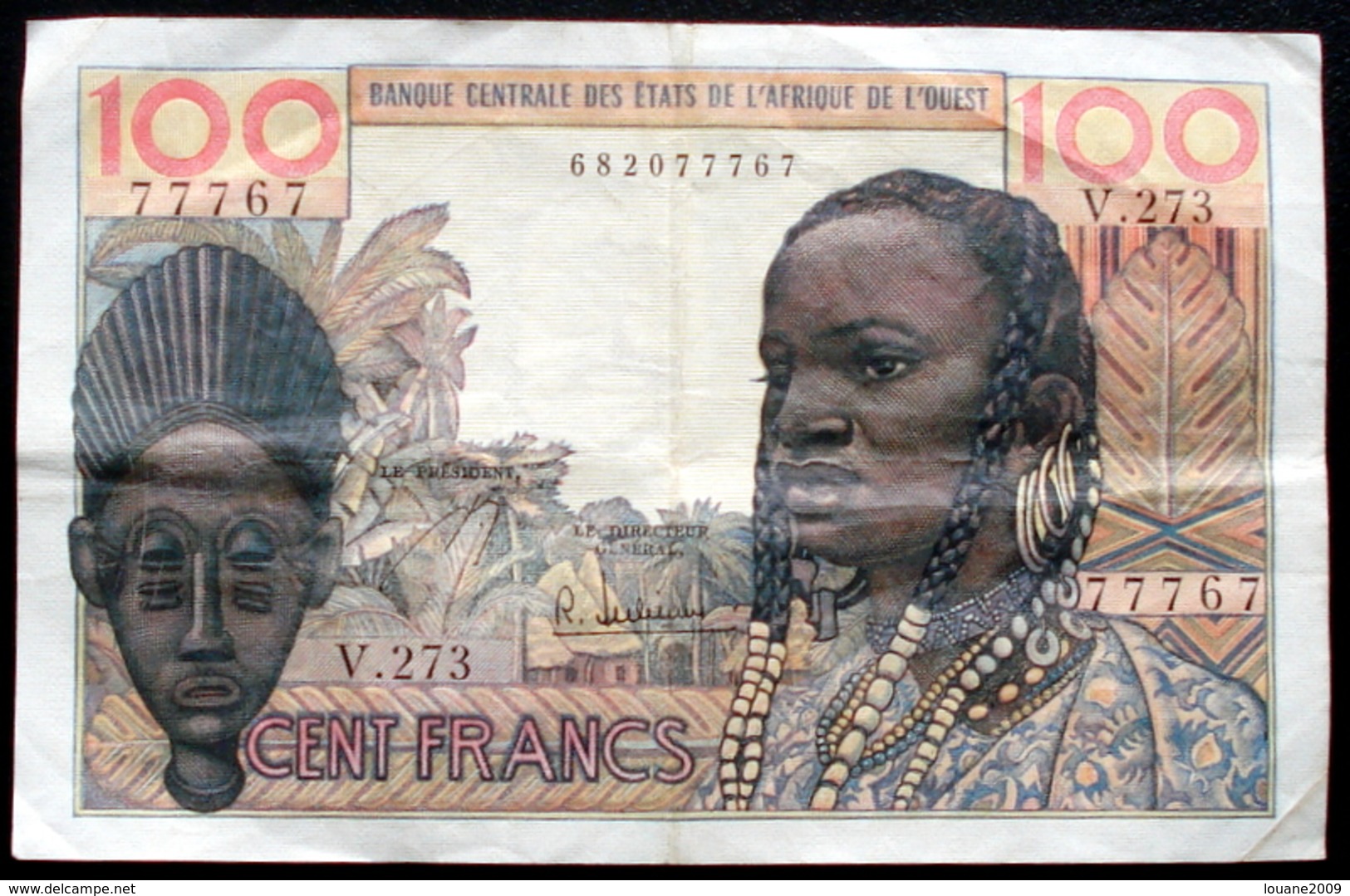Afrique De L'ouest - 100 Francs Type 1959 - 1965 Non Daté Alphabet V 273  1 Billet - Autres - Afrique