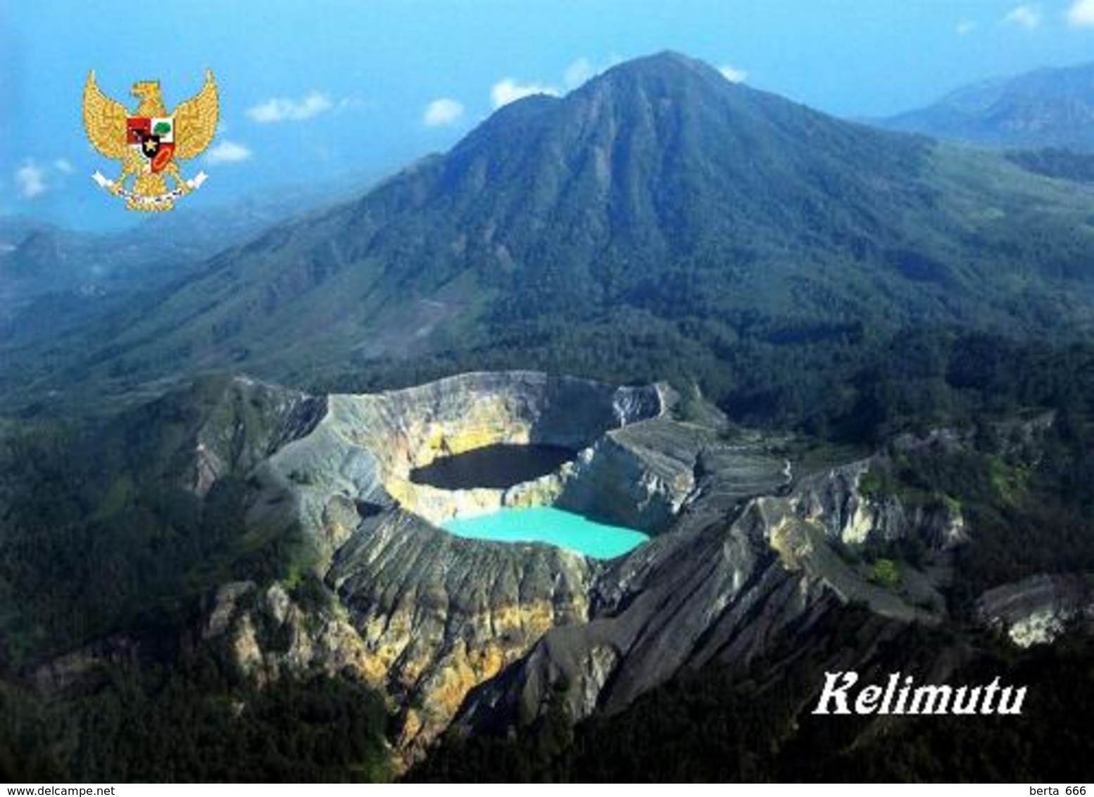 Indonesia Kelimutu Volcano Lakes Postcard Indonesien AK - Indonesien