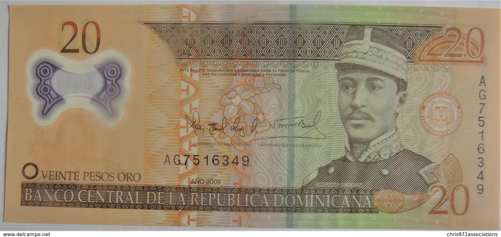 Billet De Le République Dominicaine De 20 Pesos Oro Polymère 2009 Neuf/UNC - Dominikanische Rep.