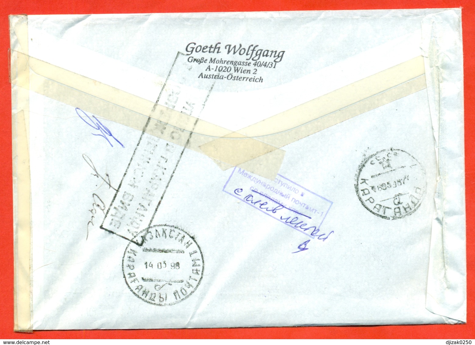 Austria 1998. Registered Envelope Is Really Past Mail. - Winter 1998: Nagano