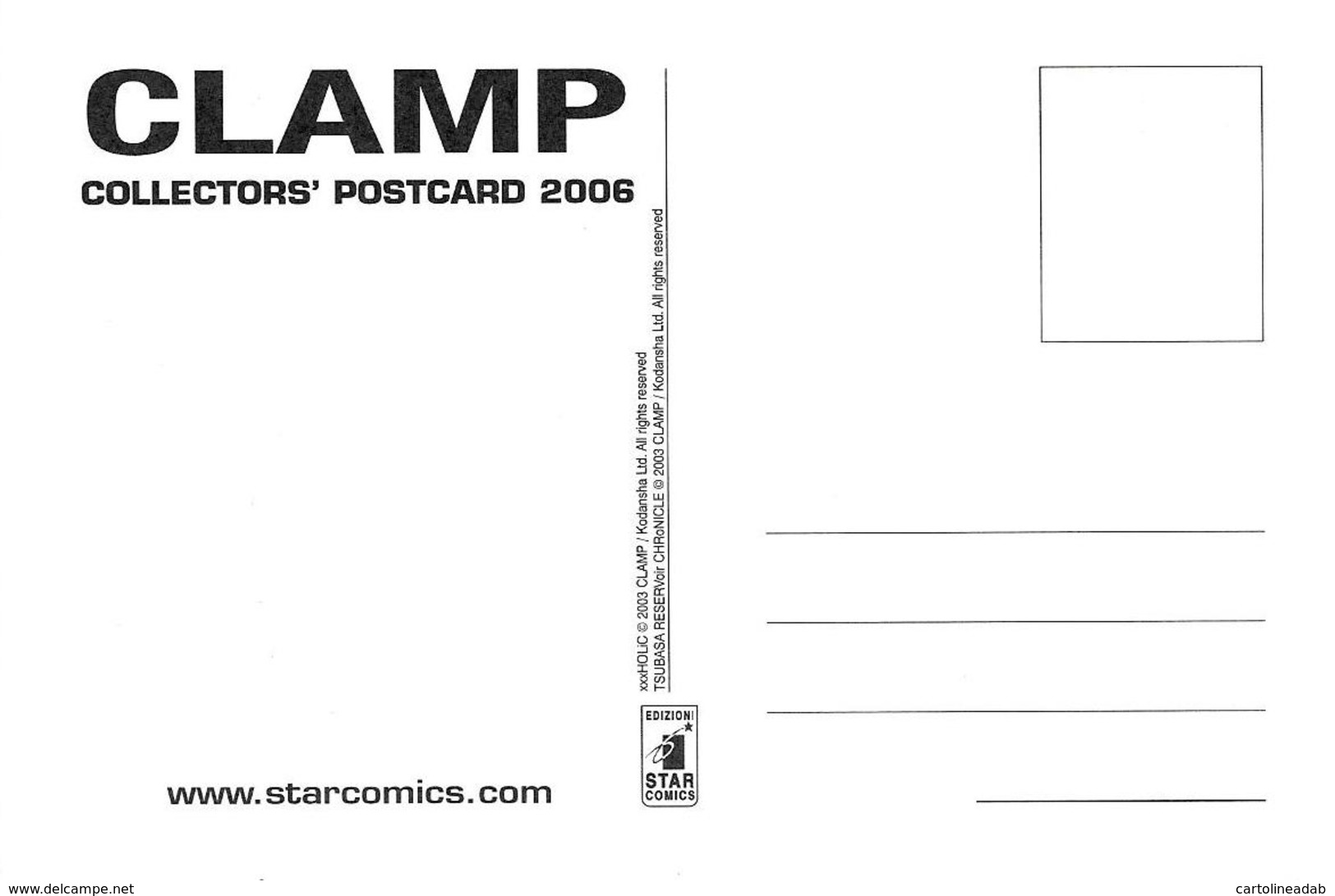 [MD3135] CPM - FUMETTI - MANGA ANIME FANTASY - CLAMP - COLLECTORS POSTCARD - Non Viaggiata - Fumetti