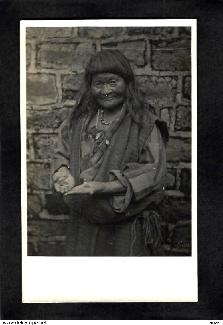 CPA Tibet Thibet Asie écrite Carte Photo RPPC - Tibet