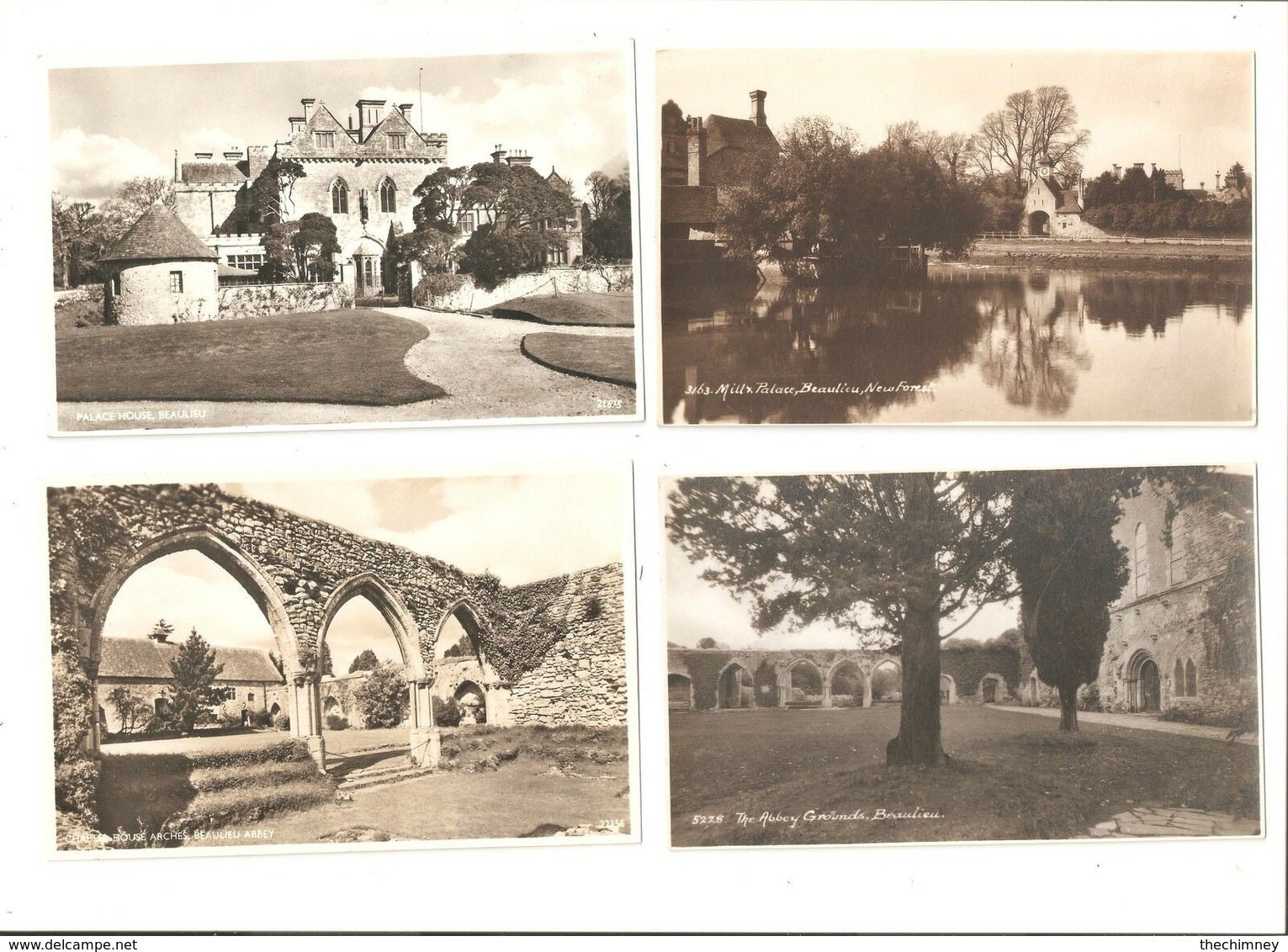FOUR BEAULIEU NEW FOREST NATIONAL PARK IN HAMPSHIRE POSTCARDS - Other & Unclassified