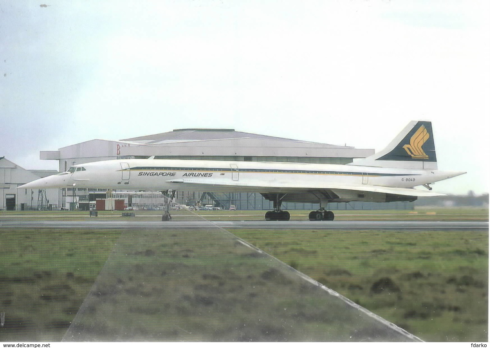 BAC Concorde 102 Supersonico Singapore Airlines G-BOAD At LHR - 1946-....: Ere Moderne