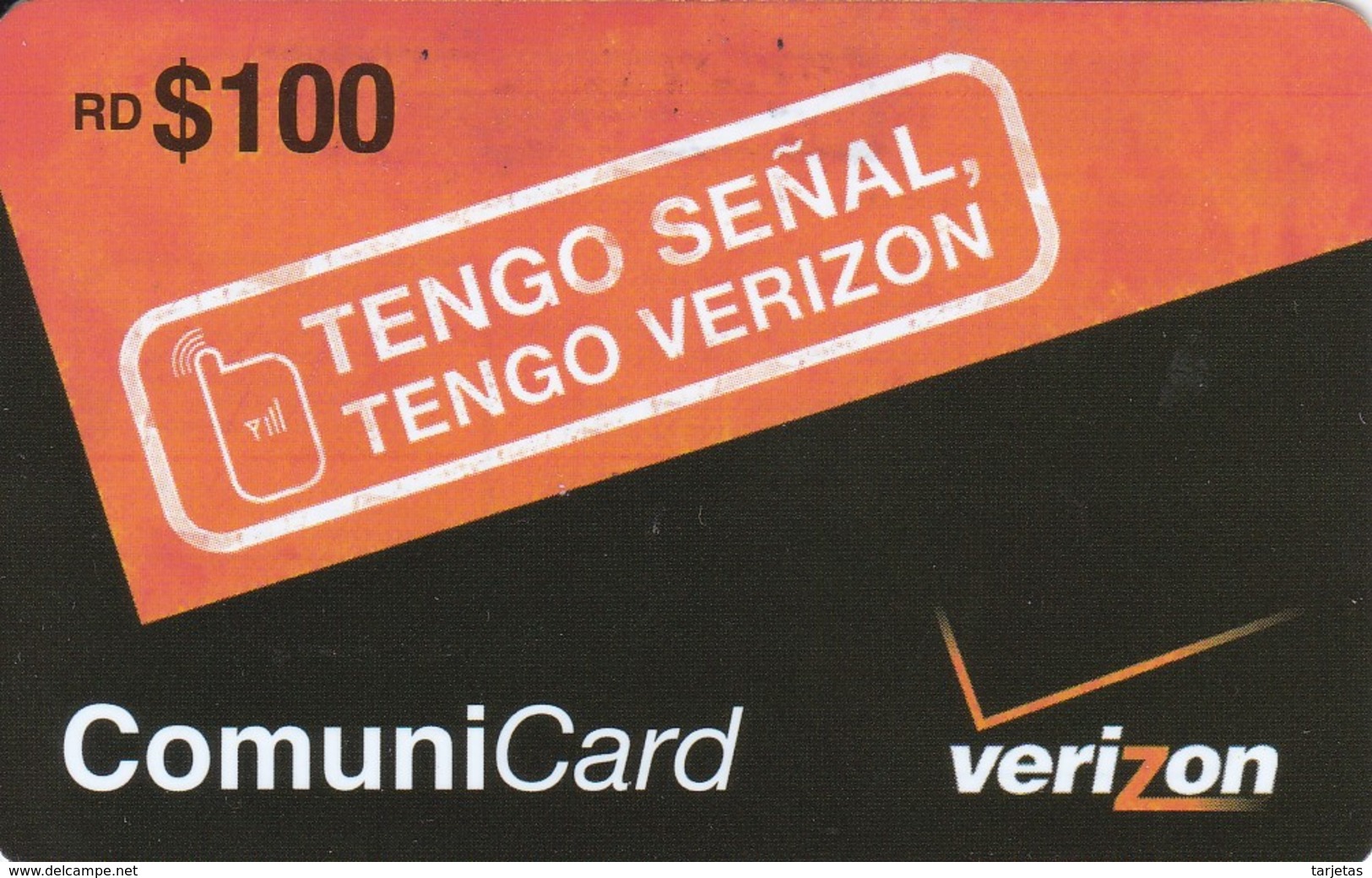 TARJETA DE LA REPUBLICA DOMINICANA DE TENGO SEÑAL DE VERIZON - Dominicana