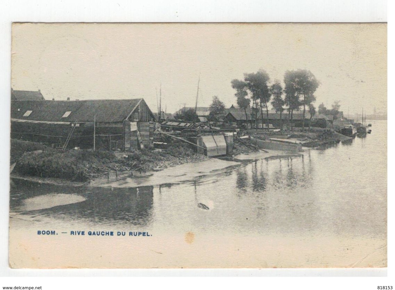 BOOM  -  RIVE GAUCHE DU RUPEL 1908 - Boom