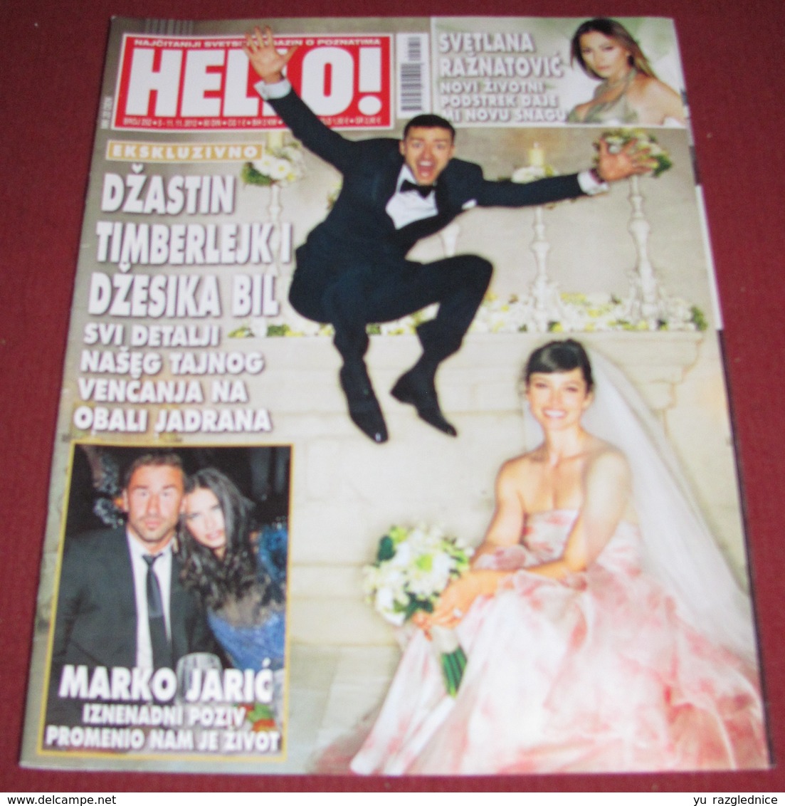 Justin Timberlake Jessica Biel HELLO Serbian November 2012 RARE - Magazines