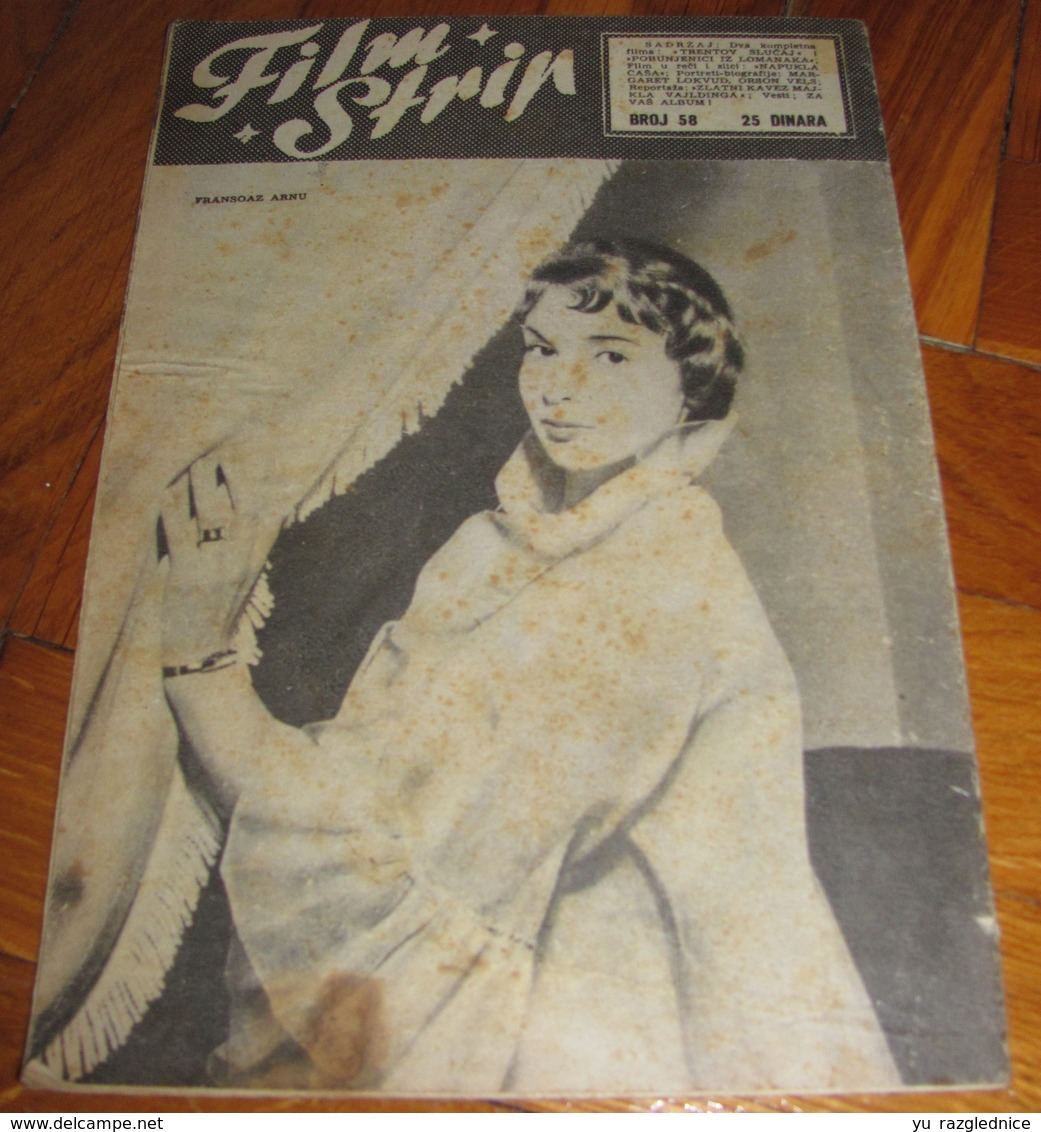 Lauren Bacall Francoise Arnoul FILM STRIP Yugo July 1954 EXT.RARE - Magazines