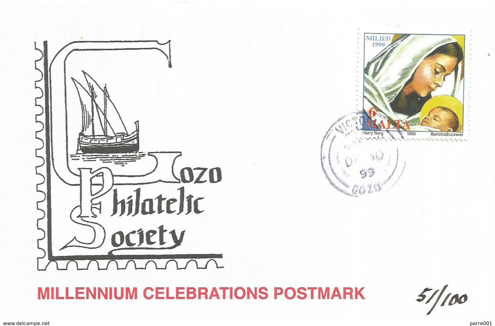 Malta 1999 Gozo Millennium Complete Set Nadur Xewkija Xlendi Qala Gharb Ghajnsielem Xaghra Victoria Cards - Malta