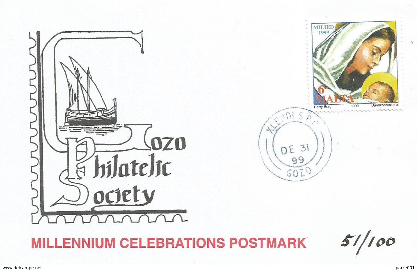 Malta 1999 Gozo millennium complete set Nadur Xewkija Xlendi Qala Gharb Ghajnsielem Xaghra Victoria cards